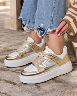 Royalfashion Sportowe sneakersy damskie na platformie Gevigos