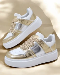 Royalfashion Sportowe sneakersy damskie na platformie Gevigos