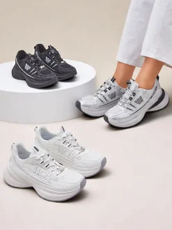 Royalfashion Sportowe sneakersy damskie na grubszej podeszwie Roality