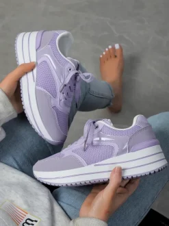 Royalfashion Sportowe sneakersy damskie na platformie Revided