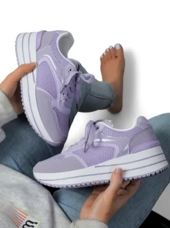 Royalfashion Sportowe sneakersy damskie na platformie Revided