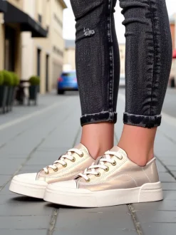 Royalfashion Sportowe trampki damskie Golddelle