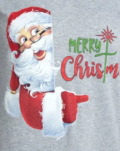 Royalfashion Szara damska 2-częściowa piżama ze świątecznym printem