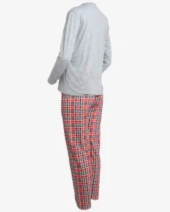 Royalfashion Szara damska 2-częściowa piżama z bałwankiem