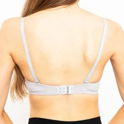 Royalfashion Szary damski biustonosz koronkowy