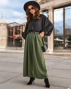 Royalfashion Szerokie spodnie damskie