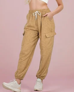 Royalfashion Szerokie spodnie damskie z kieszeniami