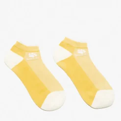 Royalfashion Żółte damskie skarpetki stopki