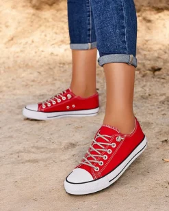 Royalfashion Trampki damskie z ozdobnymi sznurówkami Timi