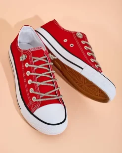 Royalfashion Trampki damskie z ozdobnymi sznurówkami Timi