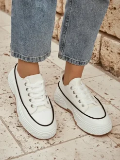 Royalfashion Trampki damskie na platformie Beemes