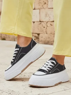 Royalfashion Trampki damskie na platformie Beemes