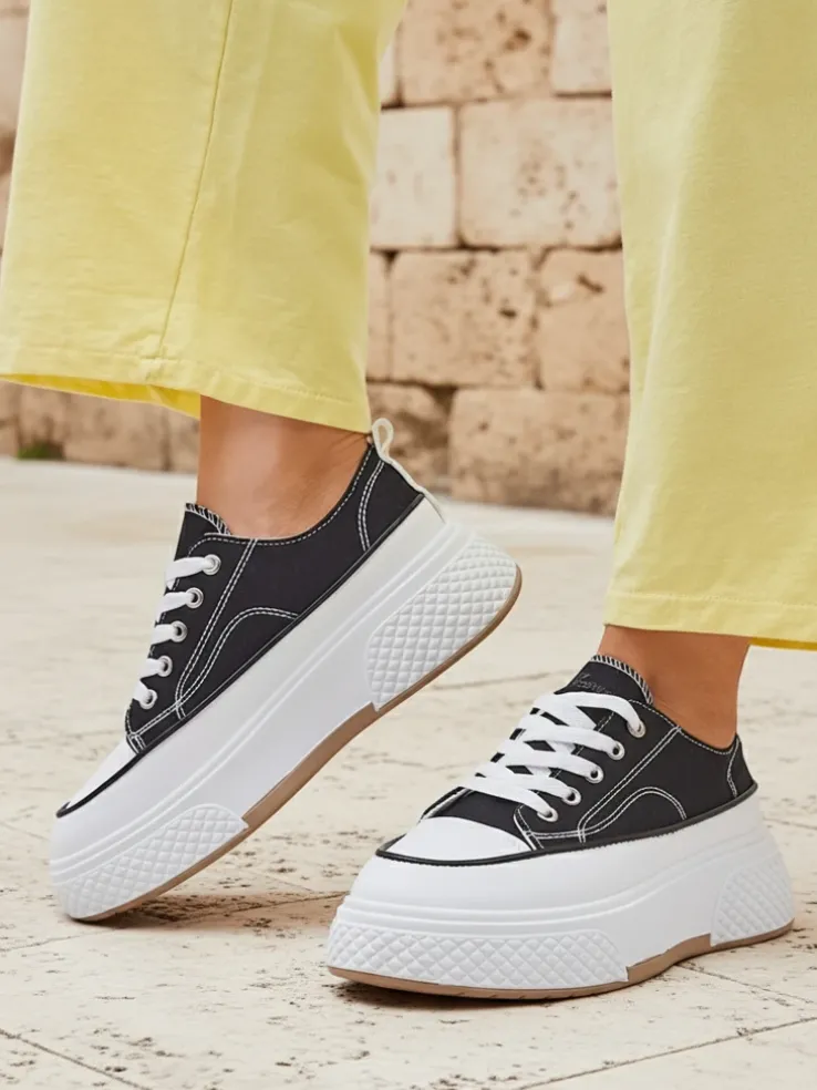 Royalfashion Trampki damskie na platformie Beemes