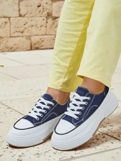 Royalfashion Trampki damskie na platformie Beemes