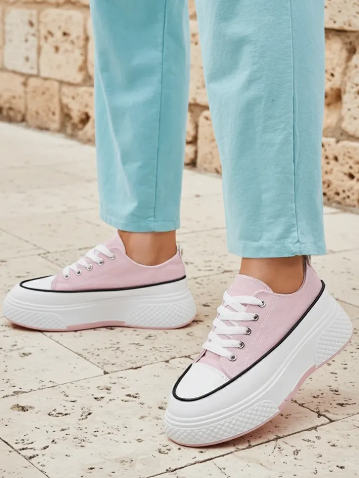 Royalfashion Trampki damskie na platformie Beemes