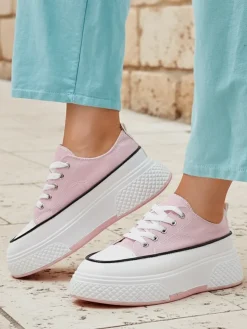 Royalfashion Trampki damskie na platformie Beemes