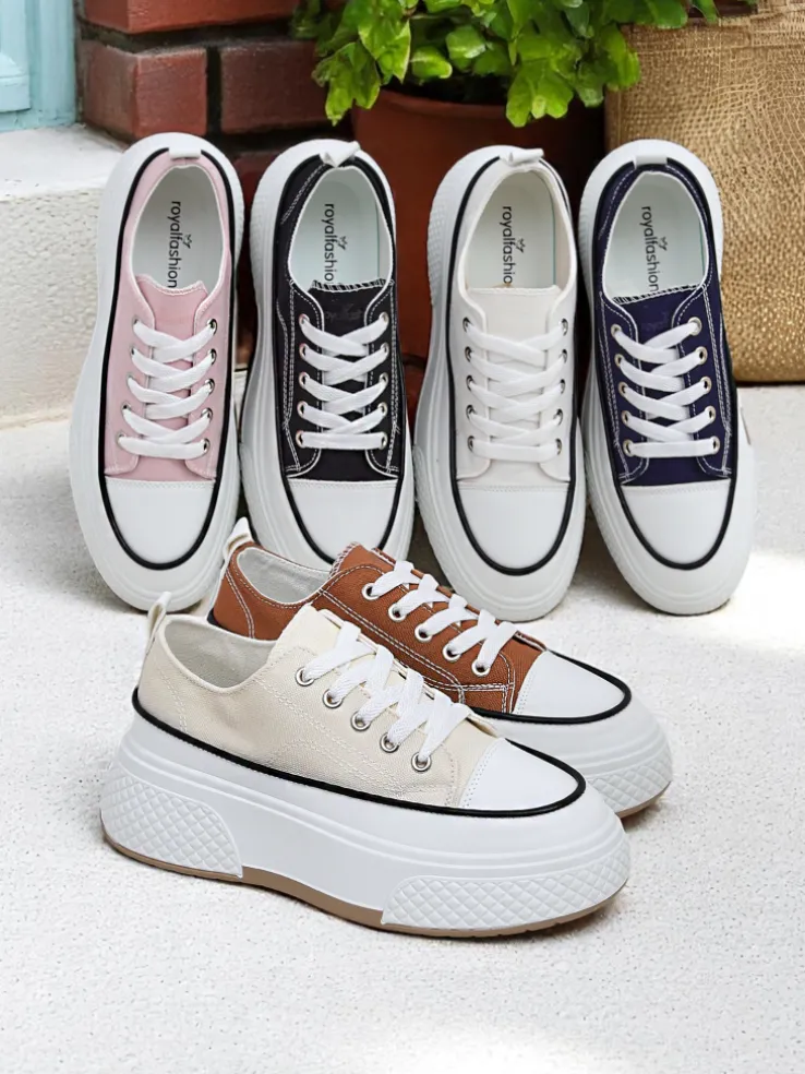 Royalfashion Trampki damskie na platformie Beemes