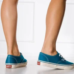 Royalfashion Turkusowe damskie tenisówki typu trampki Lifeda