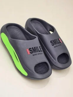 Royalfashion Uniwersalne gumowe klapki Super Smile