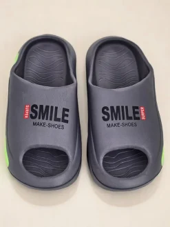 Royalfashion Uniwersalne gumowe klapki Super Smile