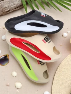 Royalfashion Uniwersalne gumowe klapki Super Smile