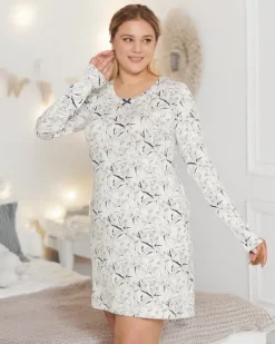 Royalfashion Wiskozowa nocna koszula damska PLUS SIZE