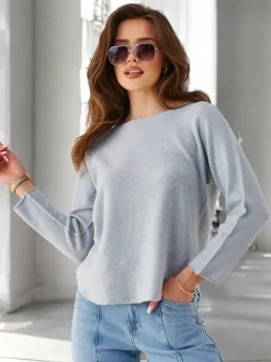 Royalfashion Wiskozowy cienki damski sweterek