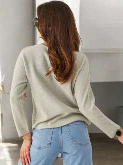 Royalfashion Wiskozowy cienki damski sweterek