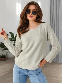 Royalfashion Wiskozowy cienki damski sweterek