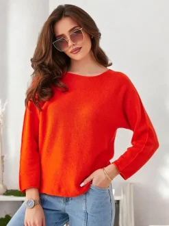 Royalfashion Wiskozowy cienki damski sweterek