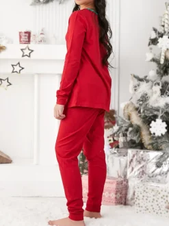 Royalfashion Świąteczna dziecięca piżama z printem