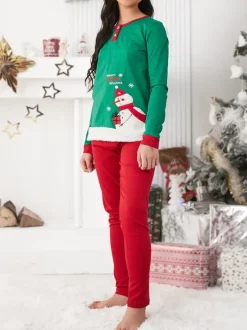 Royalfashion Świąteczna dziecięca piżama z printem