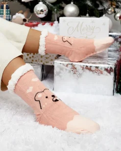 Royalfashion Świąteczne damskie zimowe skarpetki z zwężeniami