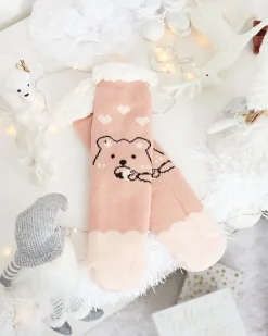 Royalfashion Świąteczne damskie zimowe skarpetki z zwężeniami