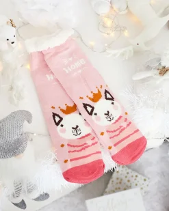 Royalfashion Świąteczne damskie zimowe skarpetki z zwężeniami