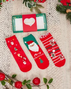 Royalfashion Świąteczne dziecięce skarpetki w pudełku 3/pak