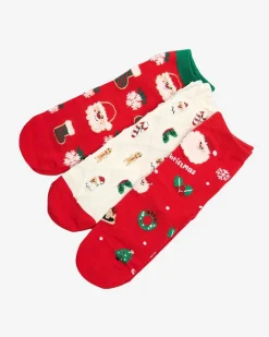 Royalfashion Świąteczne skarpetki w pudełku 3/pak