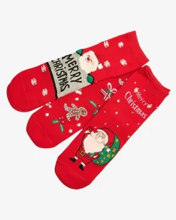 Royalfashion Świąteczne skarpetki w pudełku 3/pak