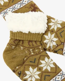 Royalfashion Świąteczne zielone męskie skarpetki ocieplane