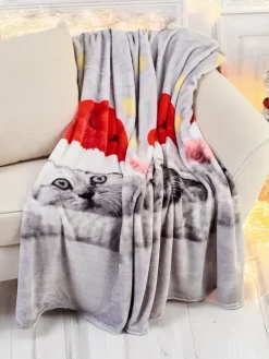 Royalfashion Świąteczny koc narzutka 160x200