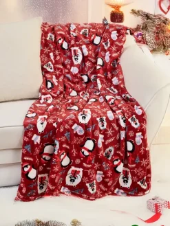 Royalfashion Świąteczny koc narzutka 200x220