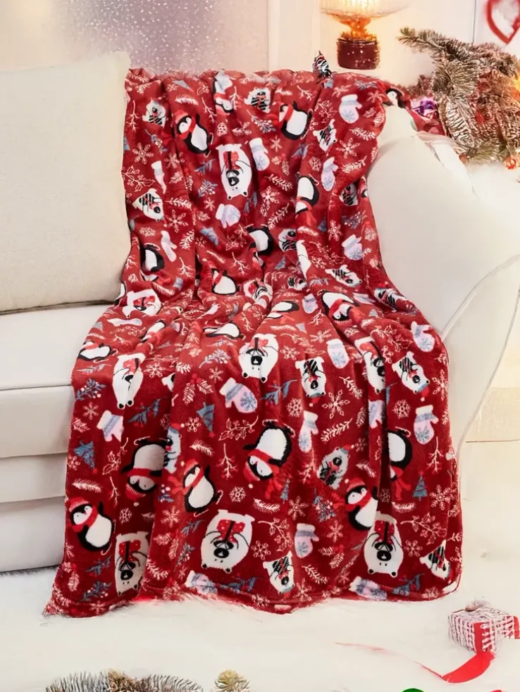 Royalfashion Świąteczny koc narzutka 200x220