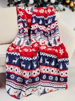 Royalfashion Świąteczny koc narzutka 160x200