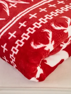 Royalfashion Świąteczny koc narzutka 200x220