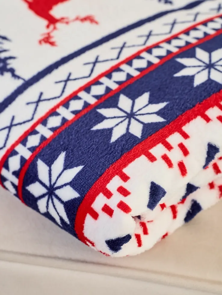 Royalfashion Świąteczny koc narzutka 200x220