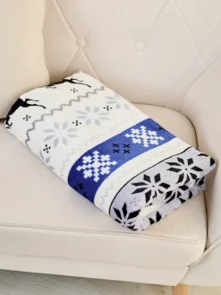 Royalfashion Świąteczny koc narzutka 160x200