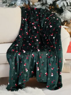 Royalfashion Świąteczny koc narzutka 200x220