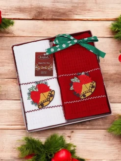 Royalfashion Świąteczny komplet ręczników Happy New Year