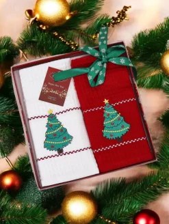 Royalfashion Świąteczny komplet ręczników Happy New Year