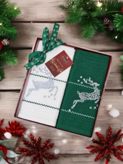 Royalfashion Świąteczny komplet ręczników Happy New Year